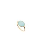 Anillo Serti modelo grande en oro fino/oro azul