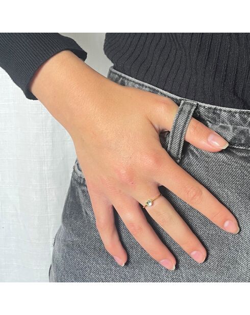 Schöner Gold/Weißgoldring