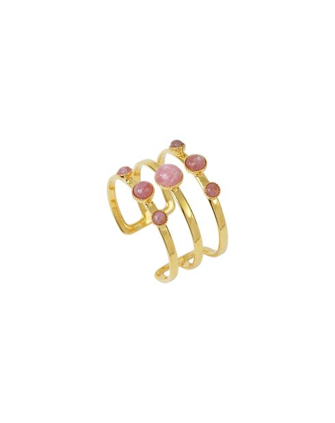Tribale ring in fijn goud/rosegoud