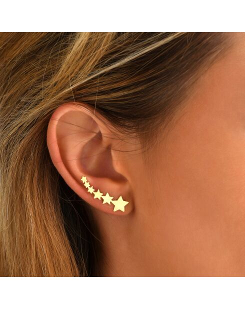 Pendientes Cosmos en oro fino