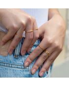 Anillo de jade con oro fino