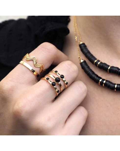 N°4 feiner vergoldeter verstellbarer Ring