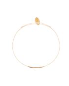 Fineline-Kordelarmband auf gefärbter Baumwollkordel und feinem Gold/Beigegold