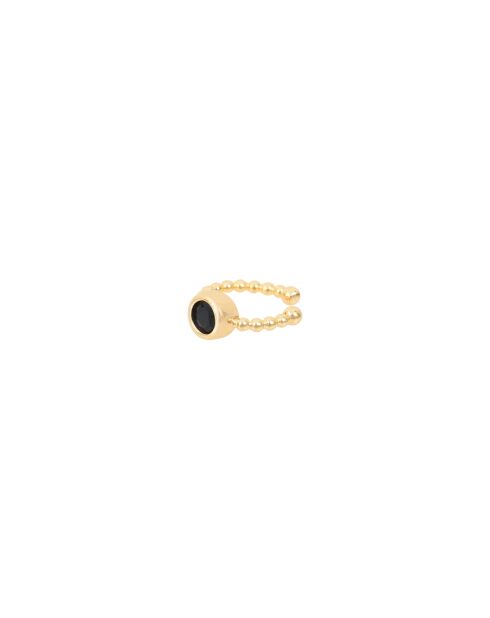 Yanis Gold/Schwarzer Edelstahl-Ohrring