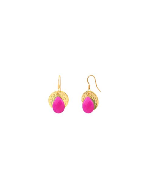 Par de pendientes Tresgout en oro fino/oro rosa