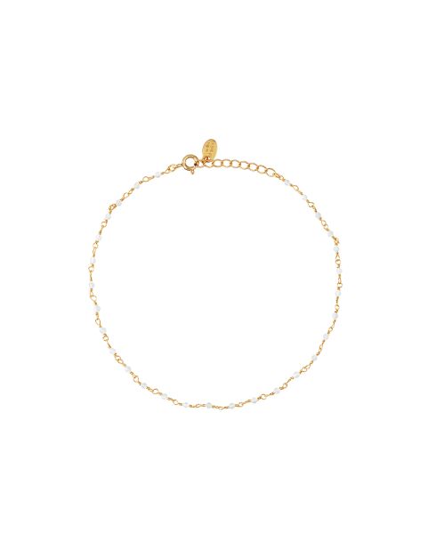 Fußkette Roxane Gold/Blaues Feingold