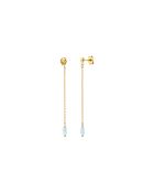 Pendientes Venus en oro fino/oro azul