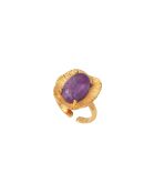 Anello Swann in oro/oro puro viola