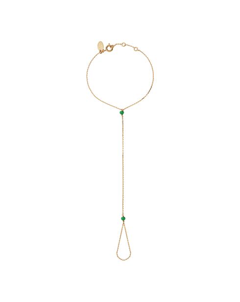 Venus gold/grüner Handschmuck