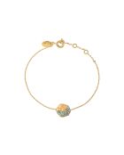 Armband aus Siebengold/blauem Feingold