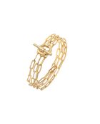 Collier/bracelet 3 tours Janis à l'or fin doré