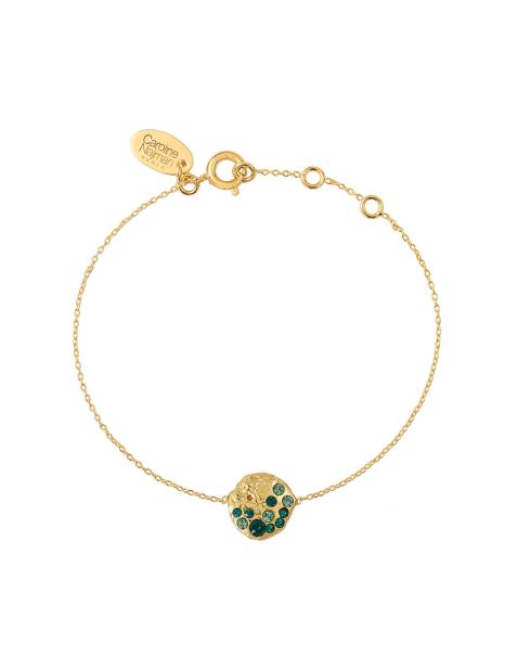 Brazalete de oro fino siempre/oro verde