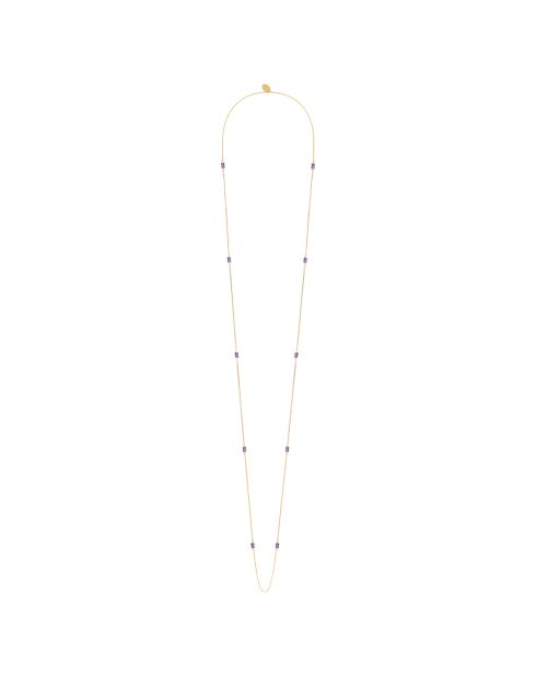 Collana Venus in oro fino/oro viola