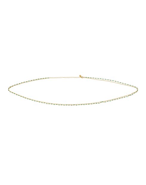 Catenina da ombelico Roxane in oro fino/oro verde