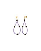 Pendientes Amanté en oro fino/oro morado