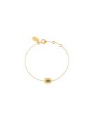 Pulsera Iris en oro fino y azul
