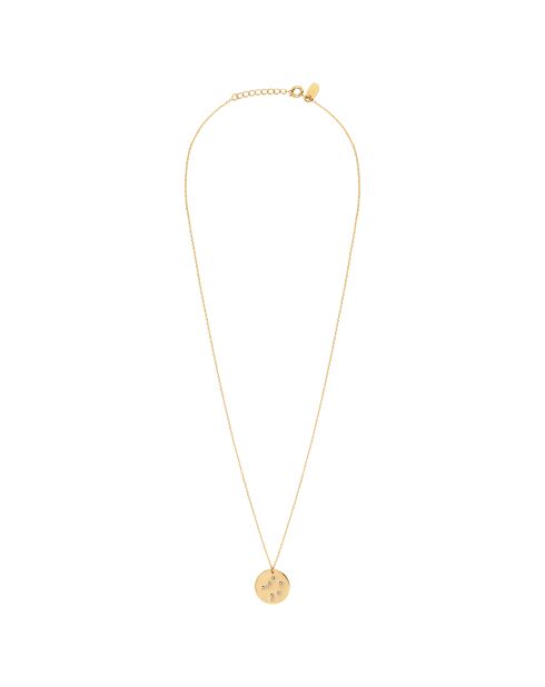 Collier Galaxie Balance à l'or fin et orné de cristaux Swarovski doré