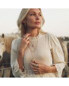 Dubarry Grand Model halsketting in fijn goud/blauwgoud