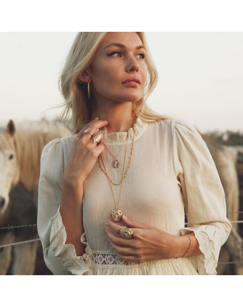 Dubarry Grand Model halsketting in fijn goud/blauwgoud