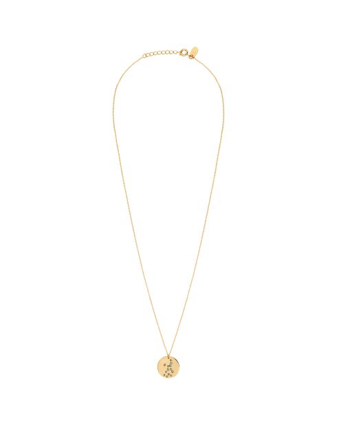 Collana Virgin Galaxy realizzata in oro fino e decorata con cristalli Swarovski dorati