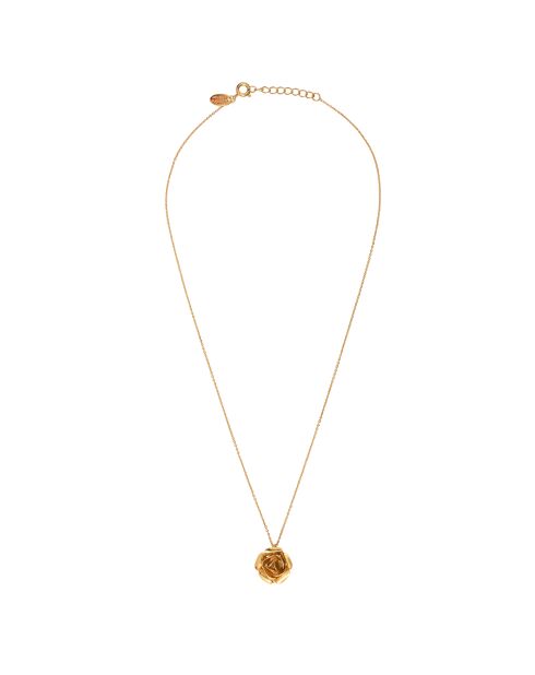 Collana rosa con oro fino
