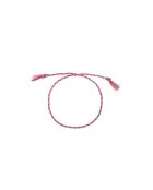 Isla rosafarbenes Armband aus gewebter Baumwollkordel