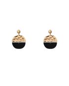 Pendientes Victory de acero inoxidable dorado/negro