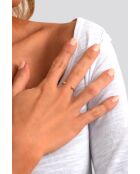 Verstellbarer Ring mit goldbeschichtetem Feingoldpiercing