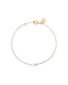 Brazalete de madreperla en oro fino dorado/blanco