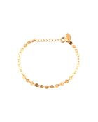 Mini-Kettenarmband mit goldfarbenen Punkten