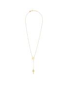 Collana rosario Teresa in oro/oro fino blu