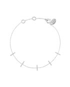 Bracciale disco barette in argento