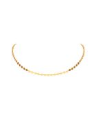 Collana girocollo a catena in pastiglia dorata dorata