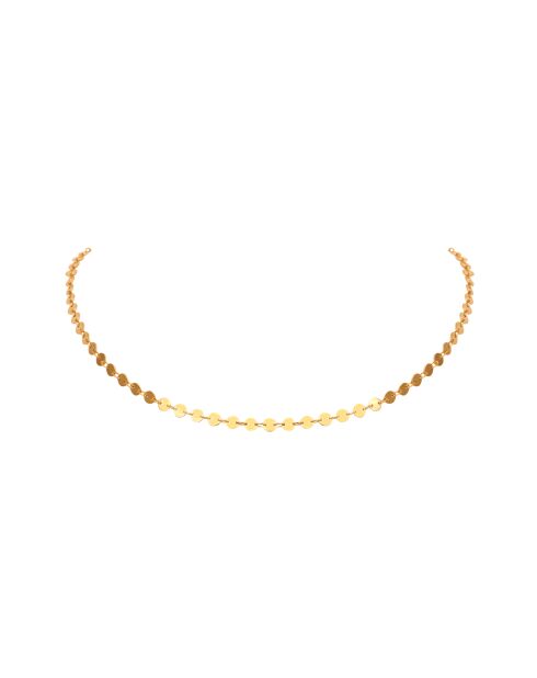 Collana girocollo a catena in pastiglia dorata dorata