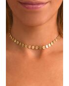 Collana girocollo a catena in pastiglia dorata dorata