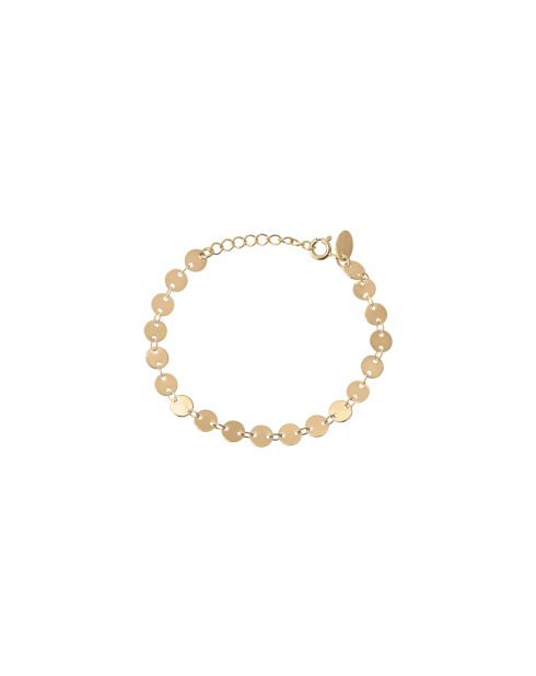 Fijne gouden pastille kettingarmband