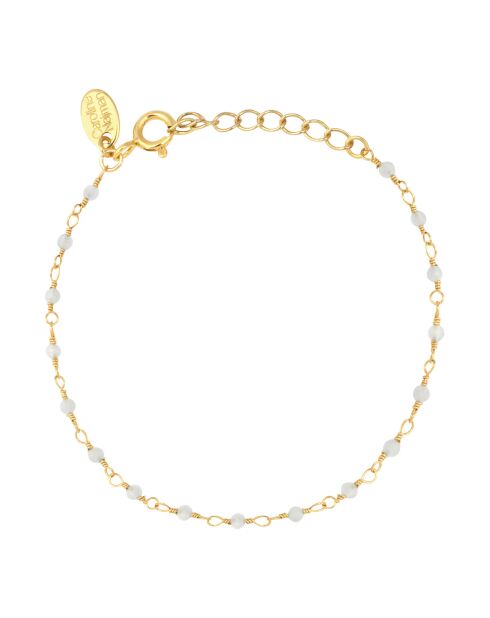 Pulsera Roxana en oro fino y azul