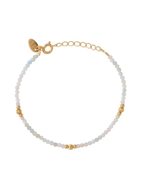 Bracelet Jeri à l'or fin doré/blanc
