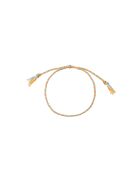 Pulsera Isla de cordón de algodón tejido azul