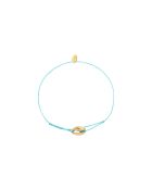 Awa Cauri Kordelarmband aus Gold/Grüngold