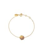 Zeven fijne gouden/roségouden armbanden
