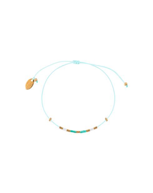 Kordelarmband Alexandra aus Gold/Grüngold