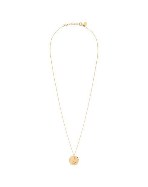 Collier Galaxie Capricorne à l'or fin et orné de cristaux Swarovski doré