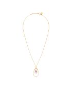 Selma goud/paarse fijne gouden ketting