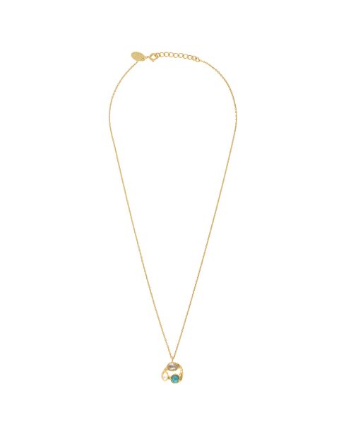 Halskette Cassandra aus Feingold/mehrfarbigem Gold