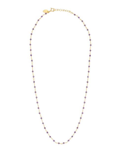 Roxana goud/paarse fijne gouden ketting