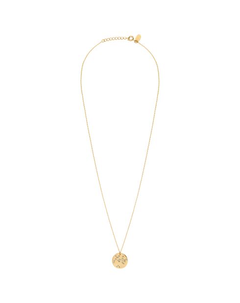 Collana Sagittarius Galaxy in oro fino e decorata con cristalli Swarovski dorati