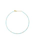 Amanté halsketting met fijn goud/blauw-witgoud