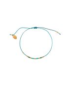 Kordelarmband Alexandra aus Gold/Grüngold