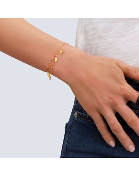 Bracciale pregiato in foglia d'oro